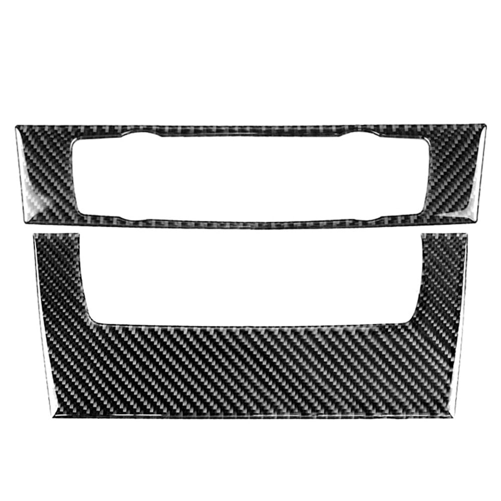 Carbon Fiber Console CD Panel Cover Trim Fit for BMW 3 Series E90 E92 E93 2005-2012