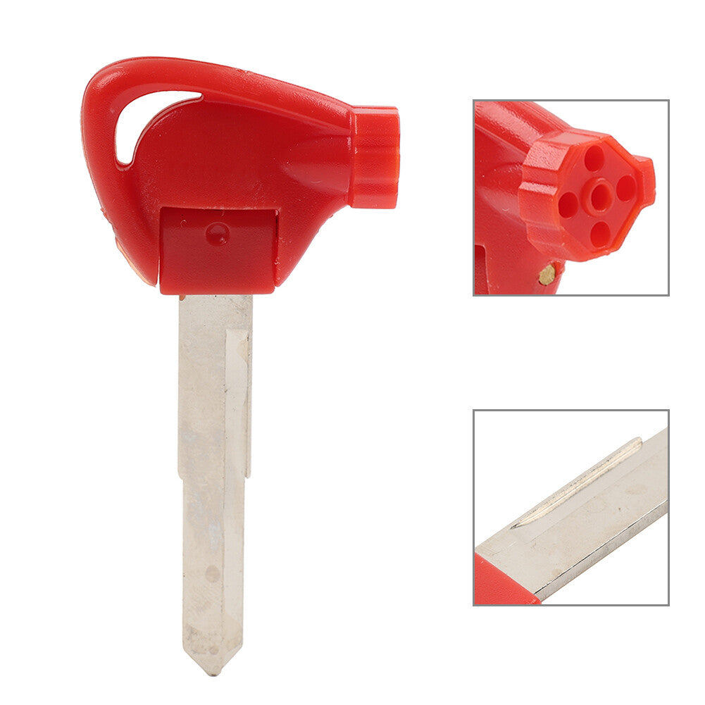 Left Ignition Key Blank Uncut Blade Red FITS Fit for Yamaha Motorbike Scooter Q
