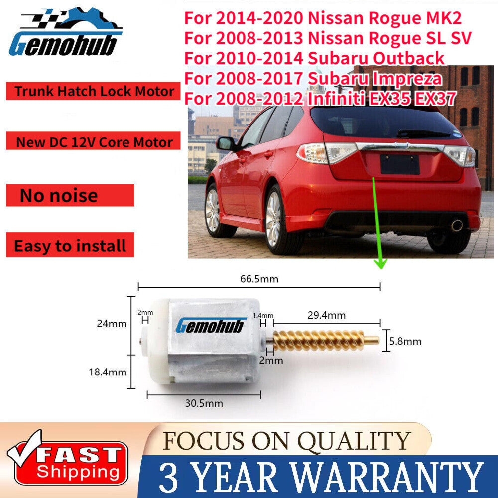 for Nissan Rogue for Subaru Outback Impreza for Infiniti EX35 EX37 CAR TRUNK LOCK MOTOR