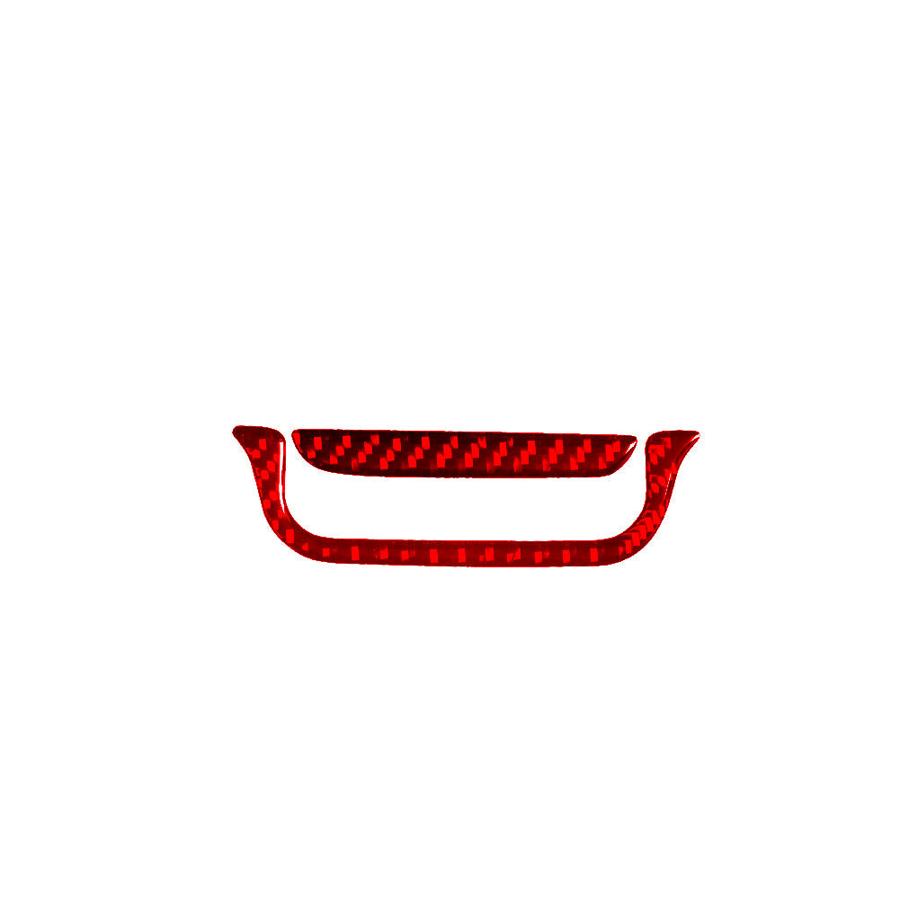 Red 2Pcs Armrest Switch Panel Trim Cover Carbon Fibre for Toyota Tundra 2007-13