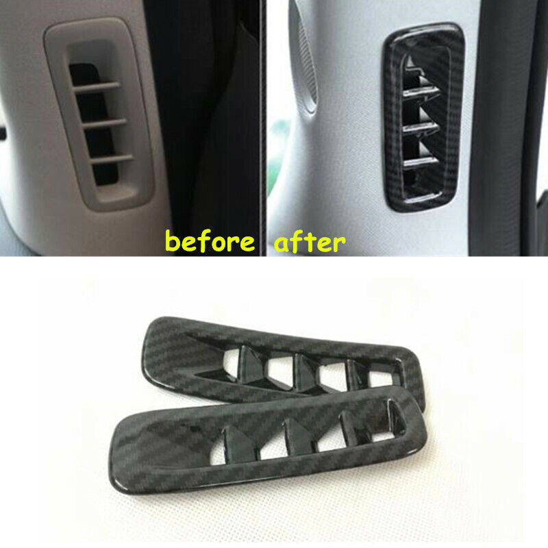 2Pcs Front Upper Air Outlet Vent Decor Cover Trim for Mazda CX-5 CX5 2017-2022