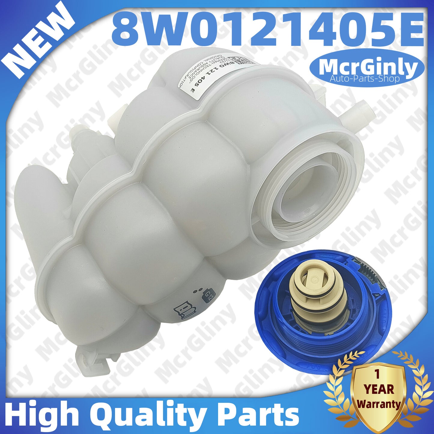 2.0T/1.4T engine coolant reservoir with cap #8W0121405E suitable for Audi A4, A5, CVLA- n