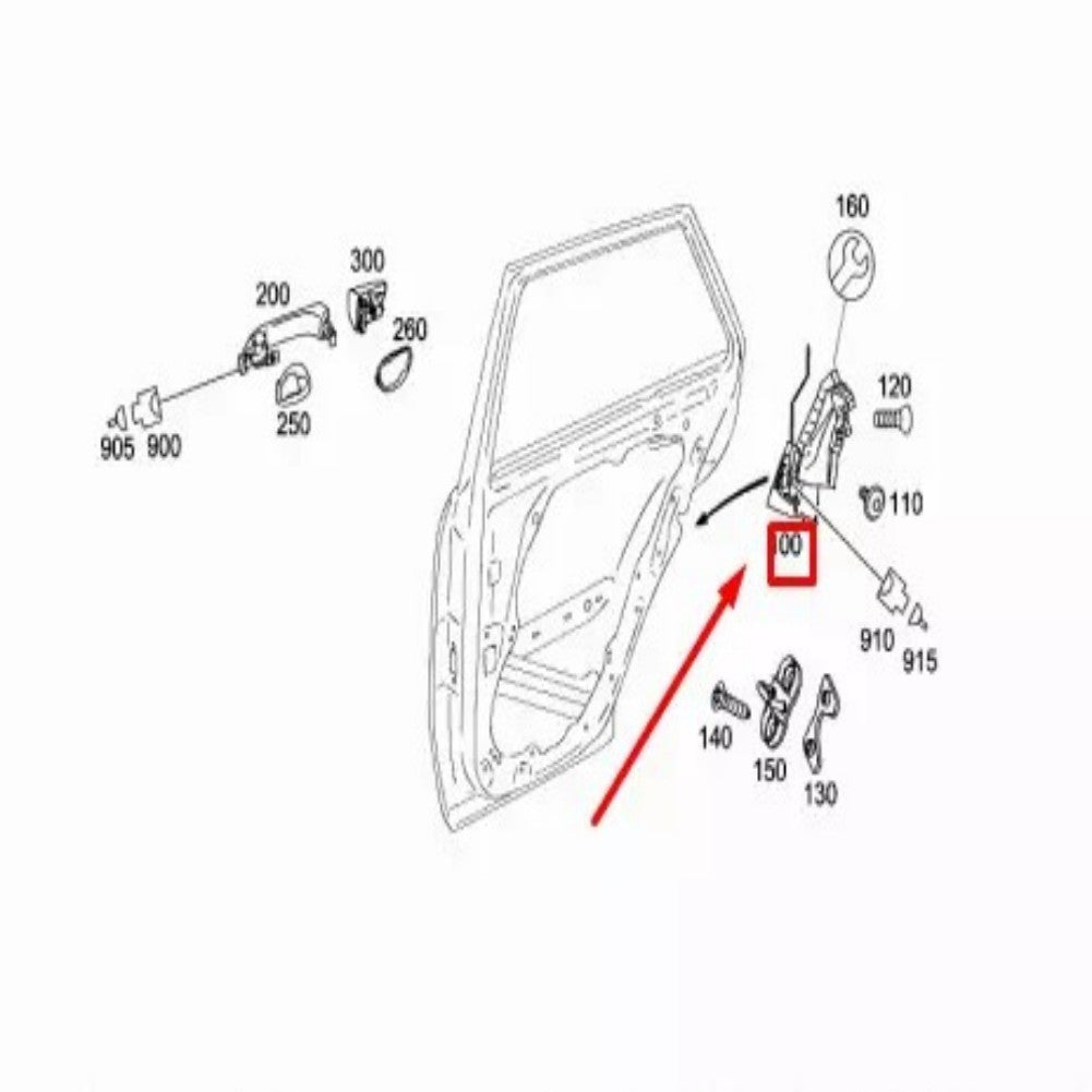 Door Lock Actuator for Mercedes ML Class W164 ML300 06-11