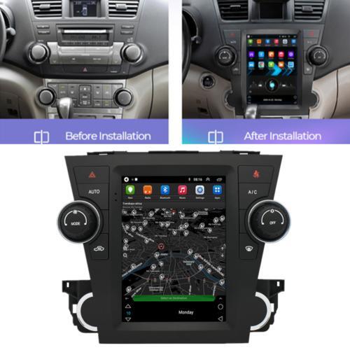 Radio player with GPS navigation for Highlander 2008 - 13 Android 10.1 main unit - n
