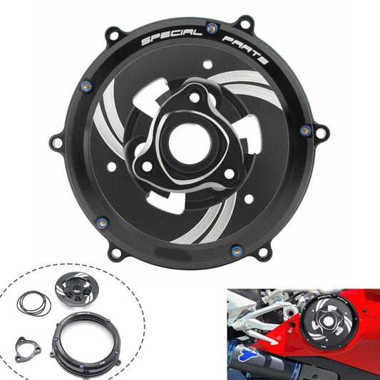 Transparent clutch protector and spring retainer for Ducati 1199 and 959 Panigale V2 Racing - n