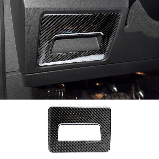 Carbon Fiber Interior Driver Side Storage Cover Trim for BMW X1 F48 2016-2018