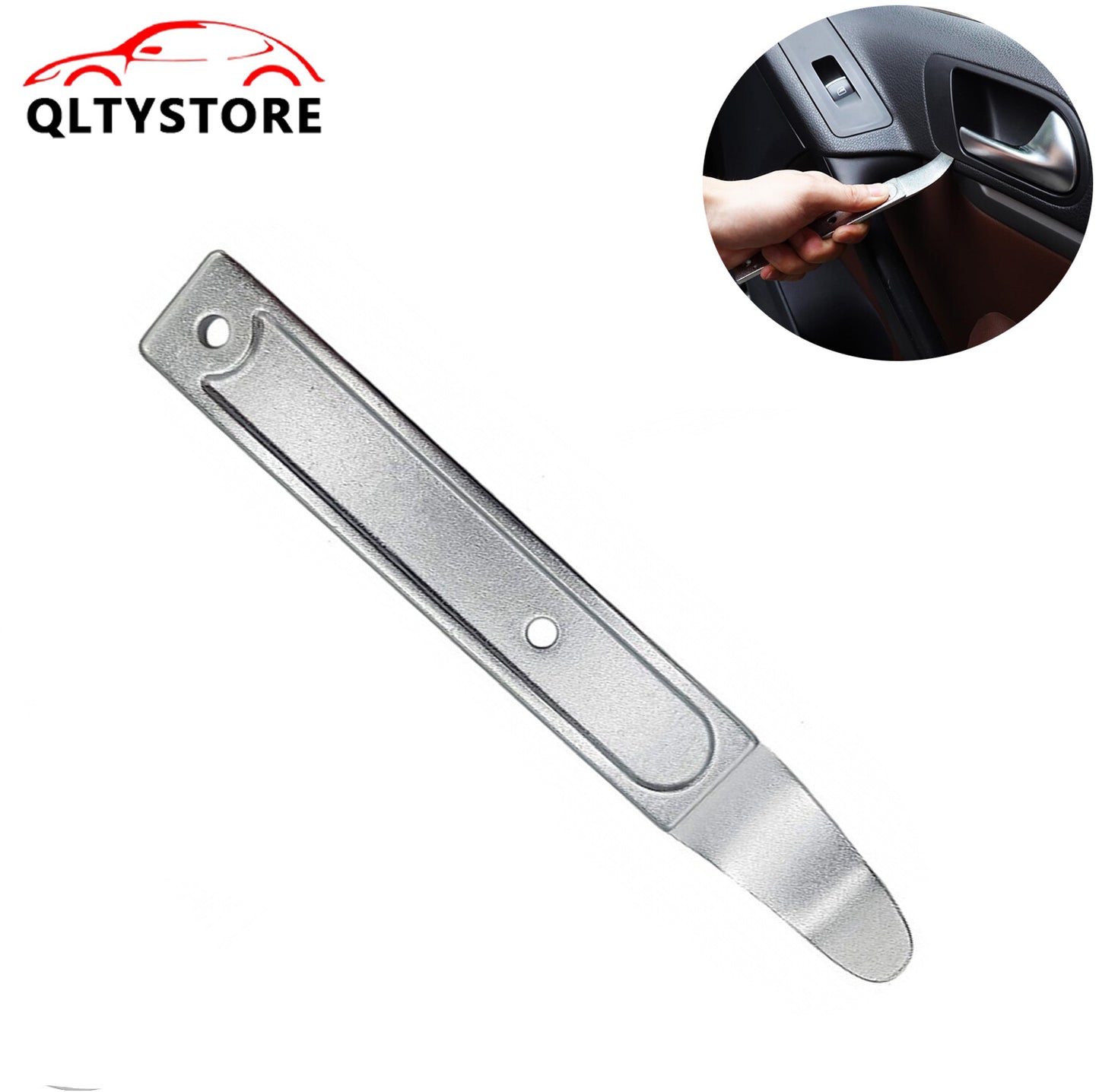 1-piece pry bar trimming and removal tool, pry bar tool for removing thin metal edges of car trim Q