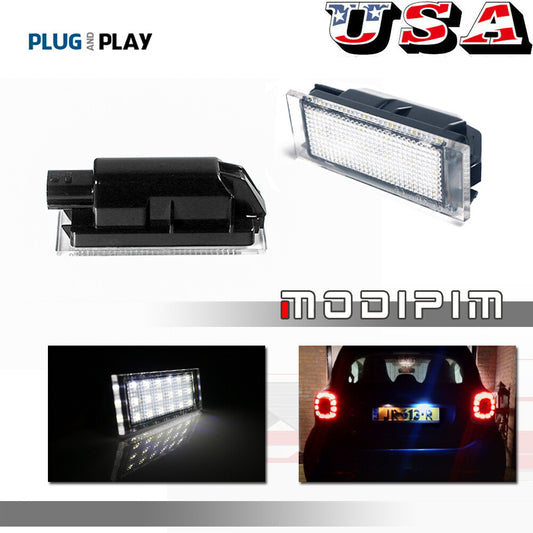3W White CAN Bus 18-SMD LED License Plate Light Suitable for 2016 and above W453 for Smart Fortwo Q