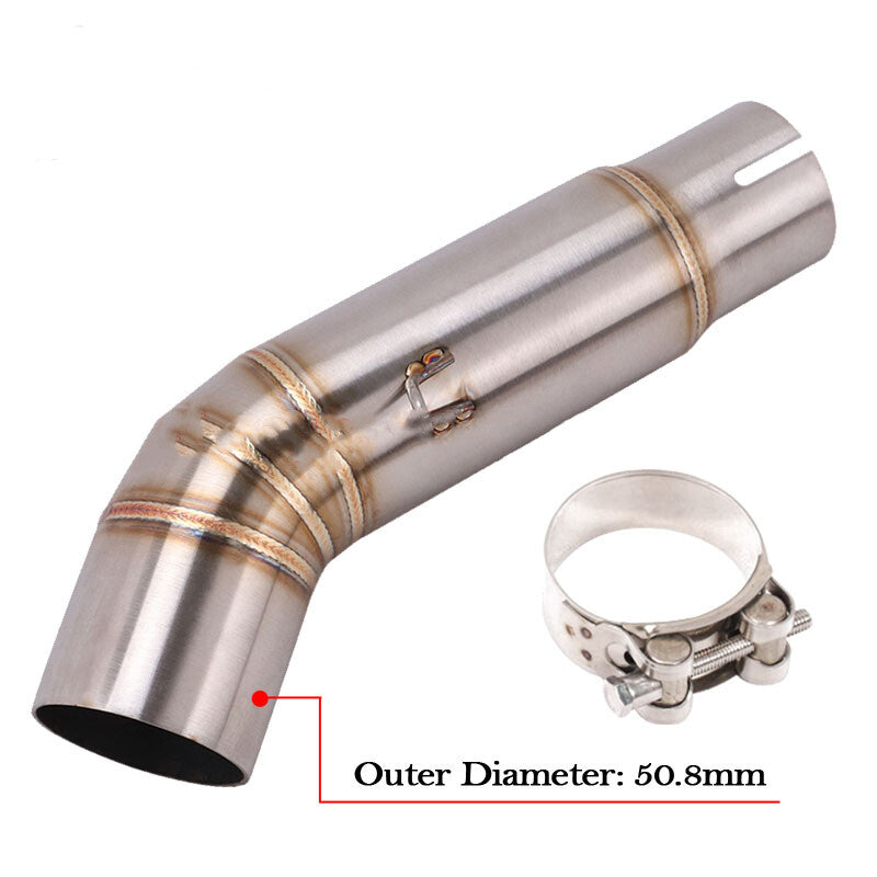 51mm Muffler for Suzuki GSXR 750 600 Motorcycle Exhausts Mid Link Pipe Slip On