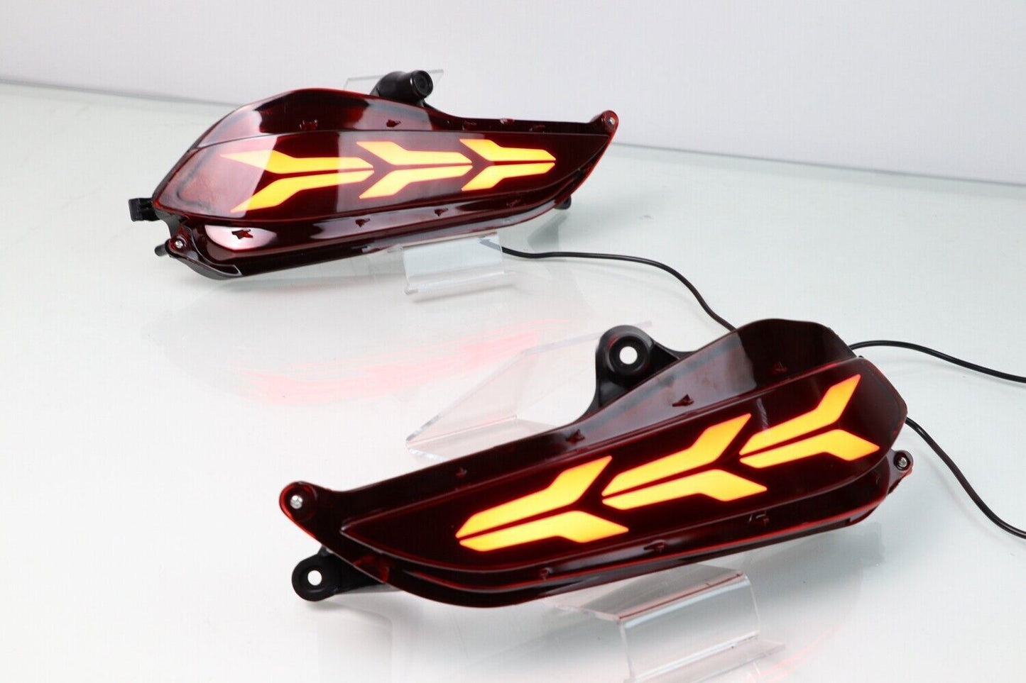 For Yaris 2017-2018 2Pcs LED Rear Bumper Tail Brake Light Fog Lamp n