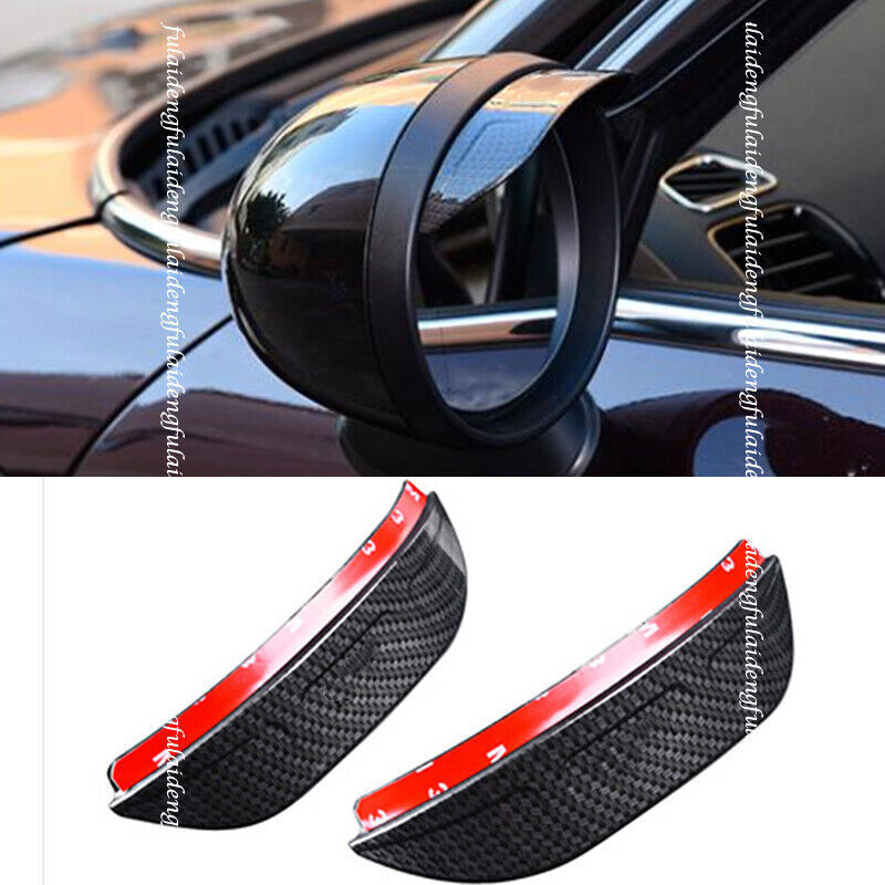 for BMW for Mini Cooper F55 F56 Carbon Fiber Rearview Mirror Rain Guard Eyebrow Trim