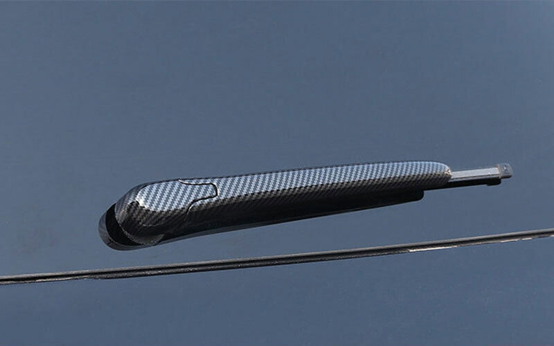 for Benz GLE GLS 2020-2023 Carbon Fiber Look Rear Window Rain Snow Wiper Trim 2P
