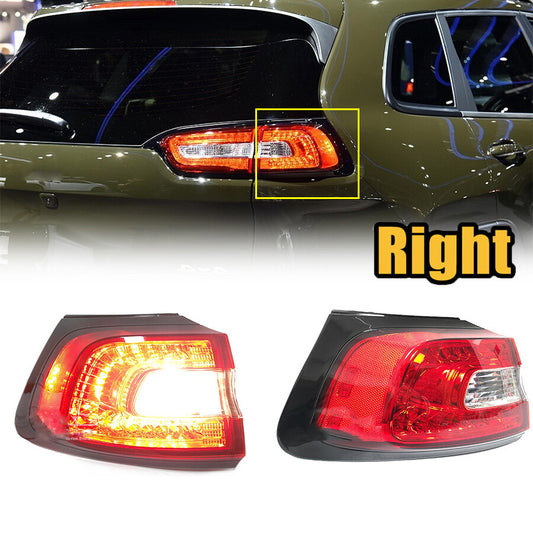 1 piece for Jeep Cherokee 2014-2018, right outer taillight, red clear taillight.