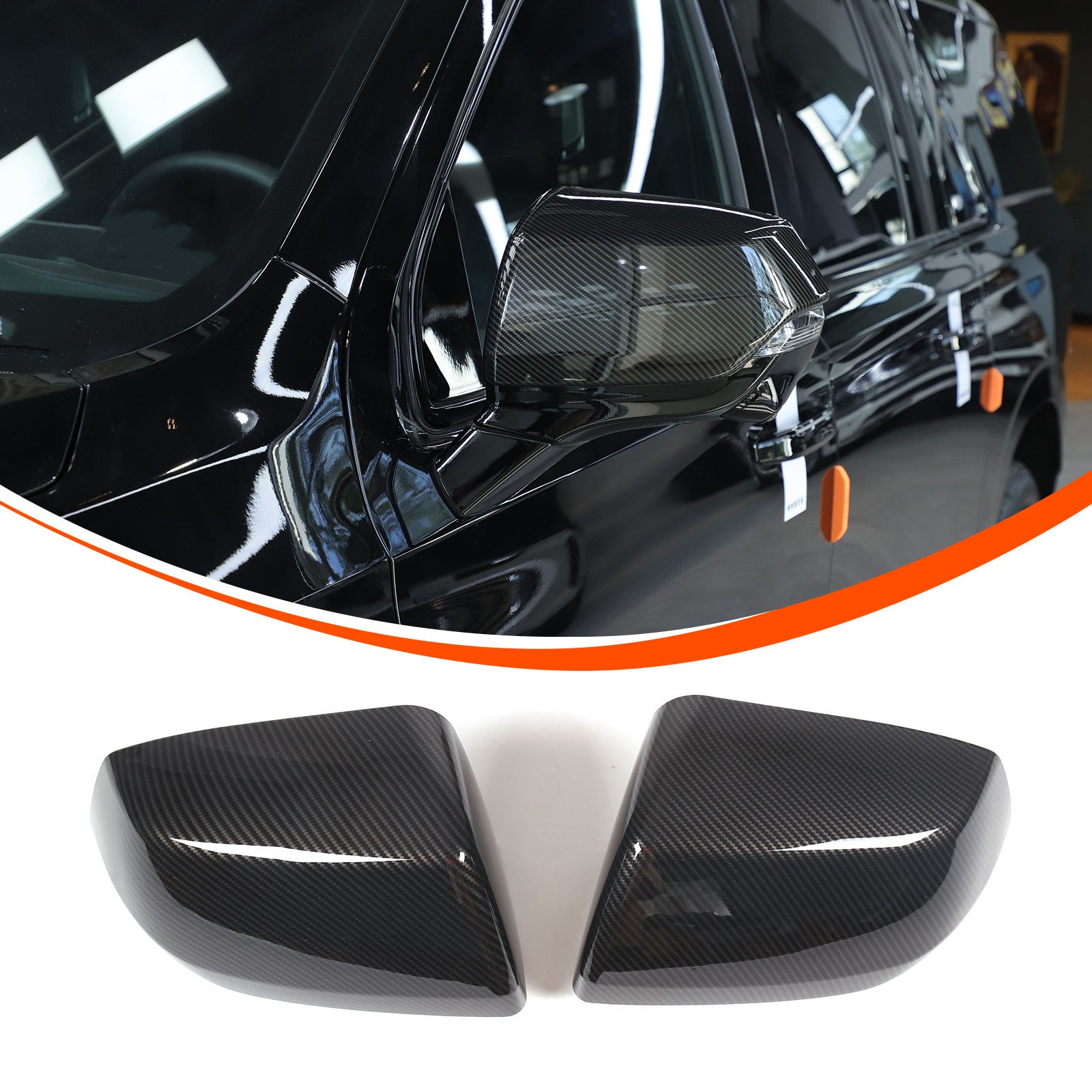 Yellow Carbon Fiber Center Side Ventilation Strip Trim for Corvette C8 2020 - 2023- v