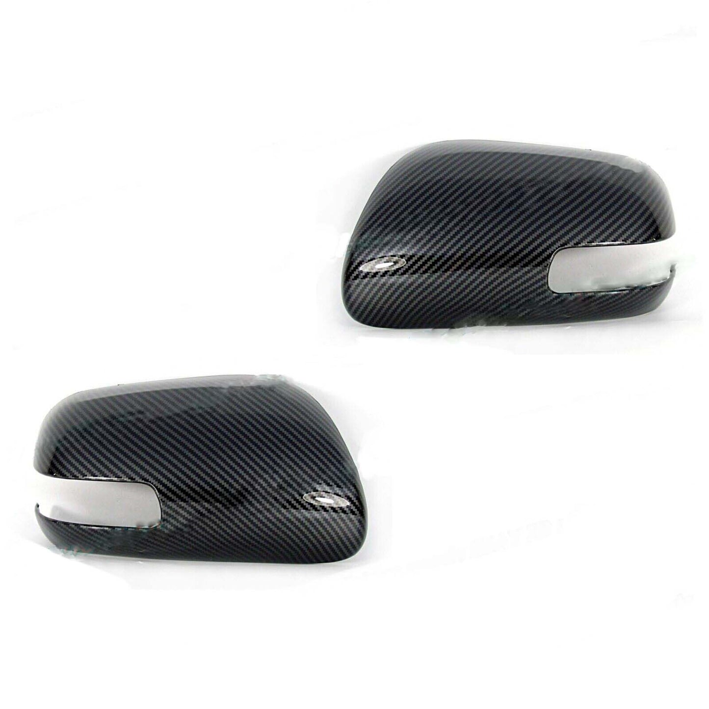2x Glossy Carbon Fiber for 2012-2016 for Scion tC Hatchback Side Mirror Cover