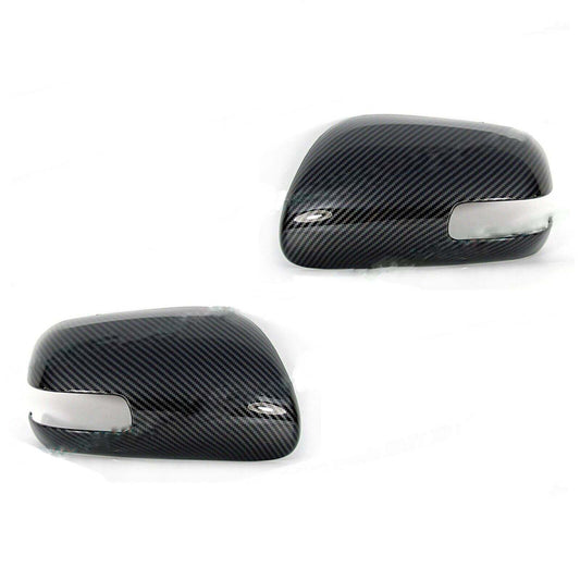 2x Glossy Carbon Fiber for 2012-2016 for Scion tC Hatchback Side Mirror Cover