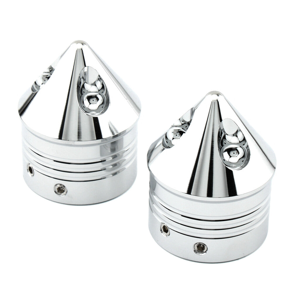 Front Wheel Axle Nut Covers Cap for Harley Touring Road Glide Dyna