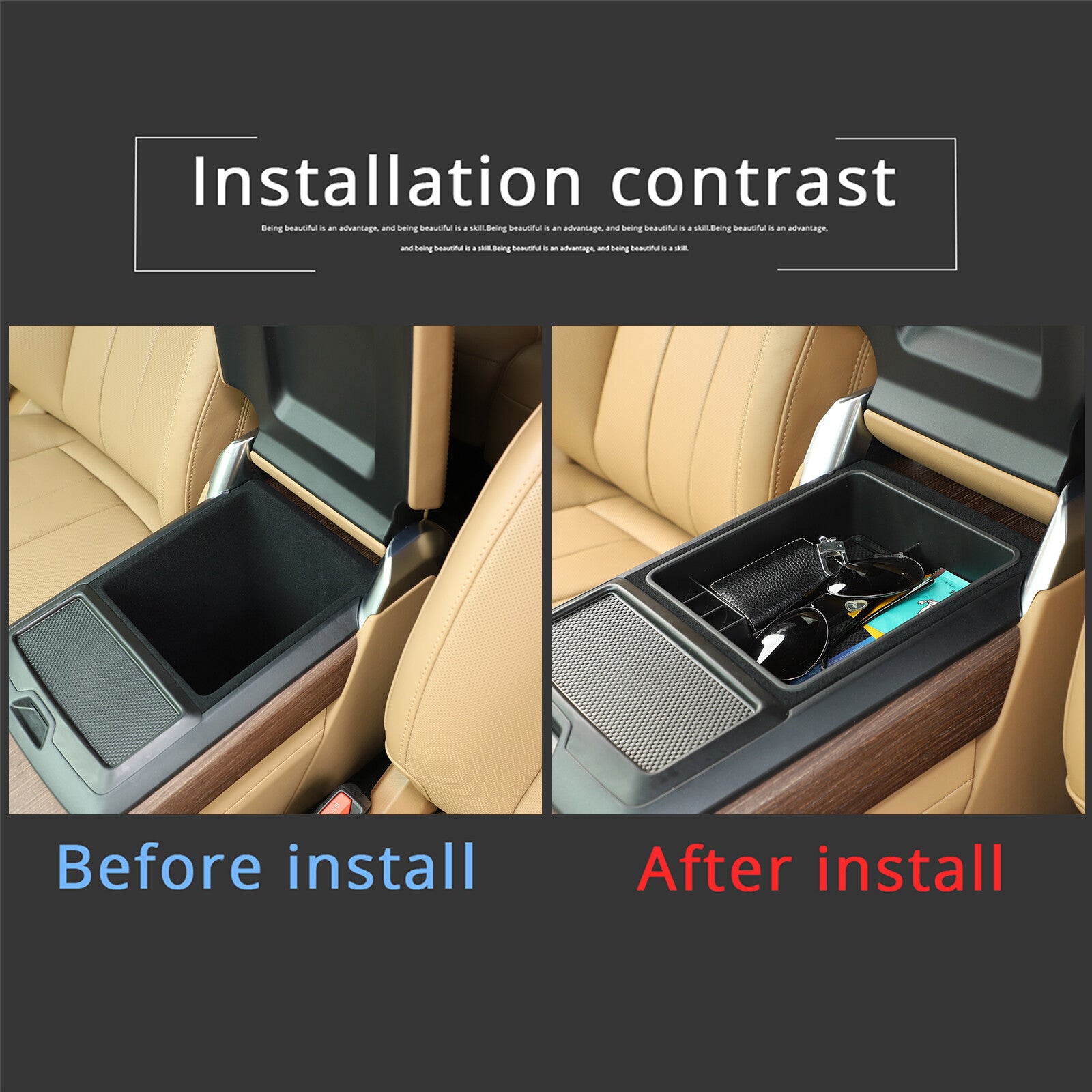 Suitable for LR for Land Rover for Range Rover Sports/Vogue 23 armrest storage compartment storage box - n
