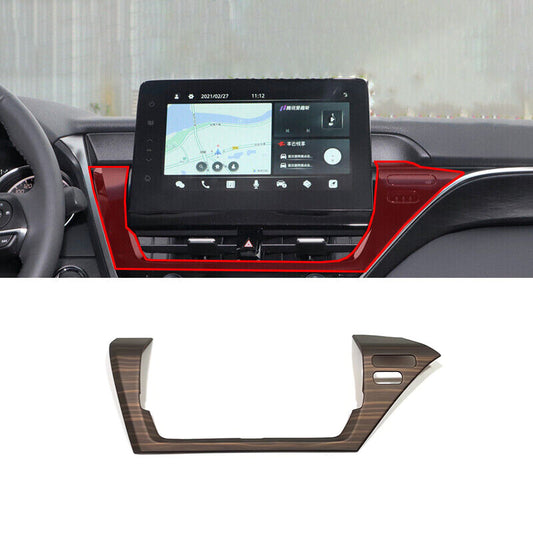 wood grain Central Console Air Outlet Vent Cover Trim for Toyota for Camry 2021-2022
