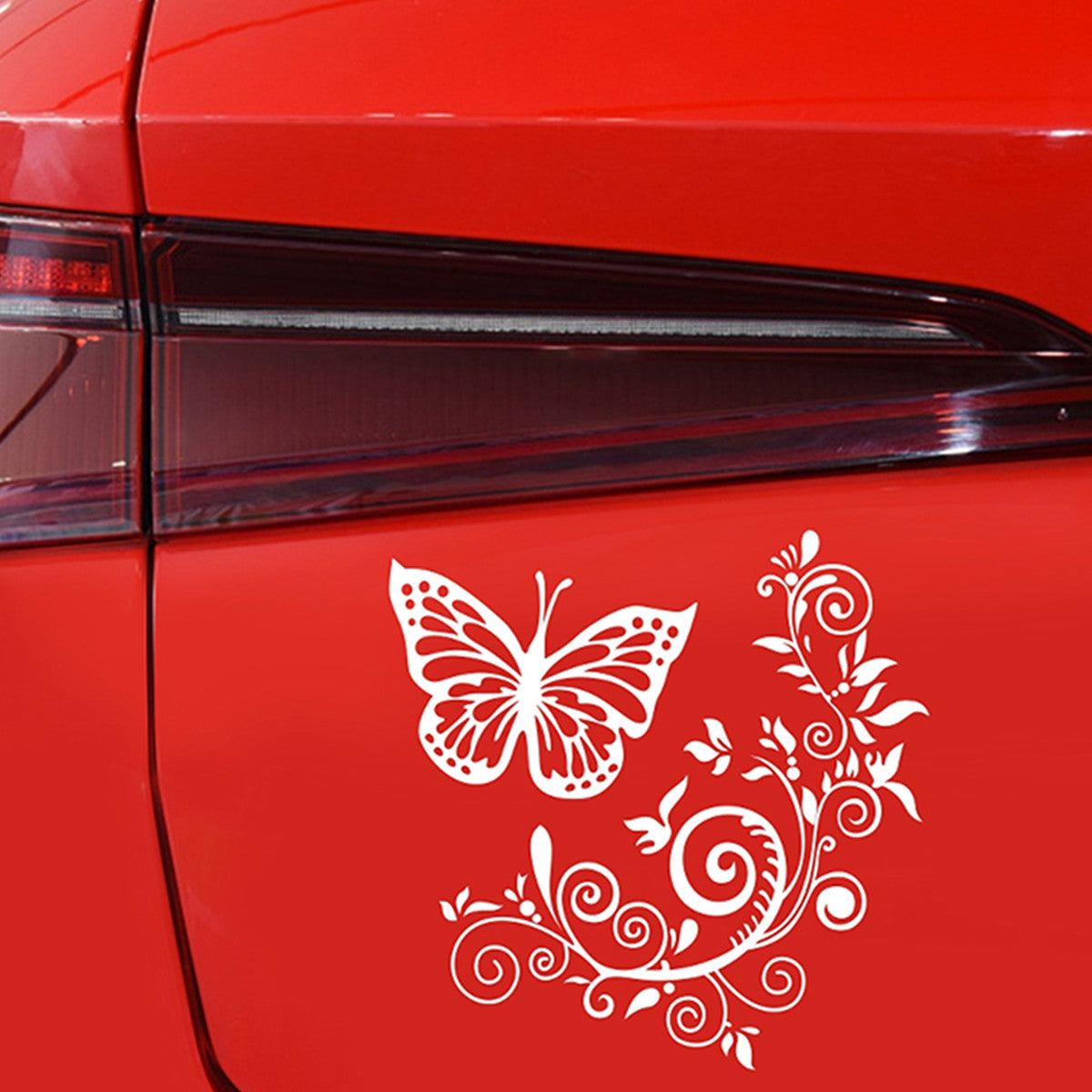 Car Butterfly Flower Graphcics Bumper Window Vinyl Decals DIY Sticker Decoration