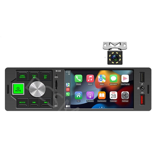 4.1 Car Radio For Apple Carplay Car Stereo Touch Screen Single Din W/Camera