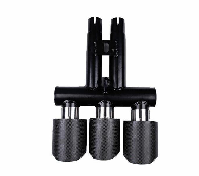 Carbon fiber rear exhaust muffler tip for 2016-2021 for Honda for Civic R model Q