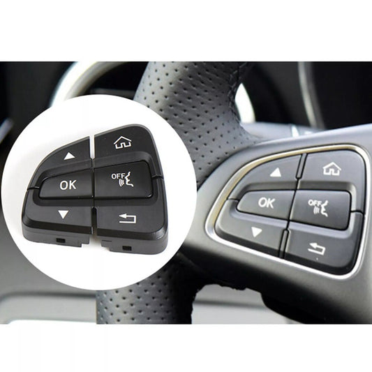 2pcs L&R Steering Wheel Switch Button Black for Benz C-Class W205 GLC-Class W253 n