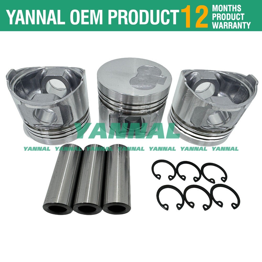 Overhaul and rebuild kit for 3TN66/3TN66UJ engines with pistons and piston rings -