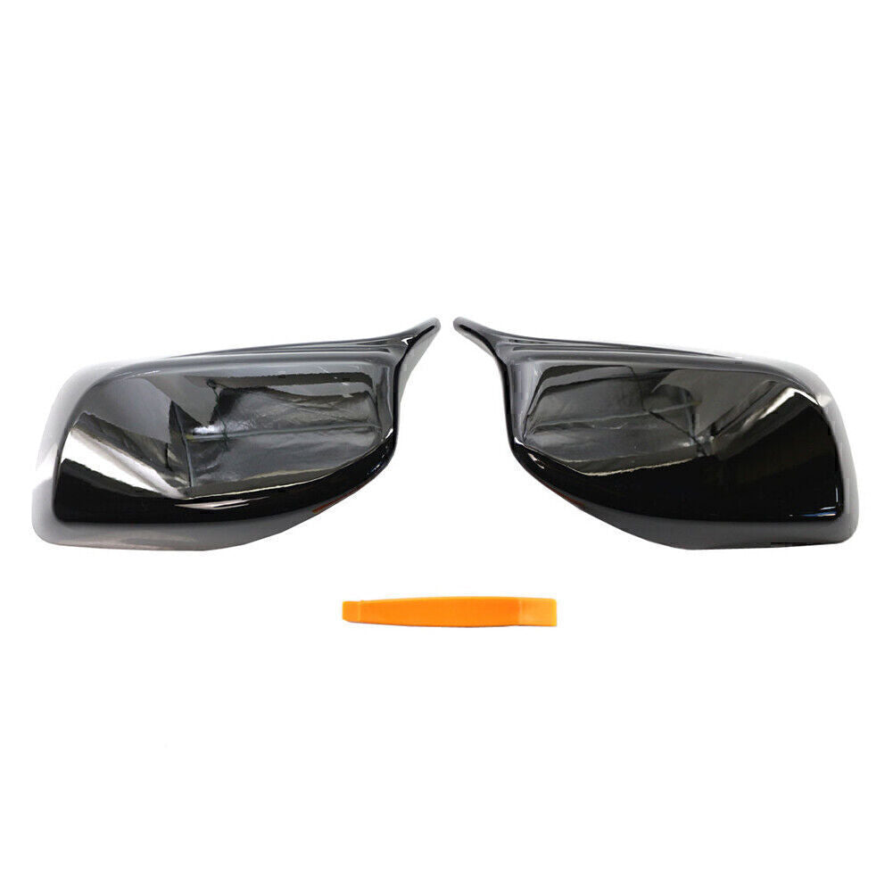 Pair Rear View Mirror Cover Trim For 2004-2007 05 for BMW E60 E61 With Removal Tool