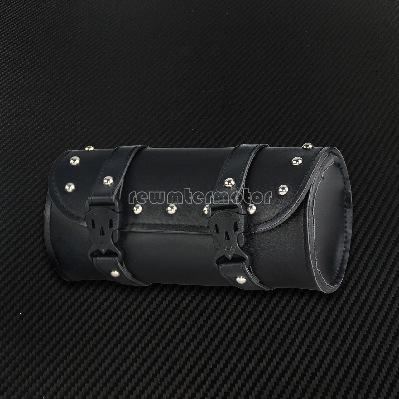 Motorcycle Handlebar Sissy Bar Bag Saddlebag Fork Roll Barrel Bag Fit for Harley Q