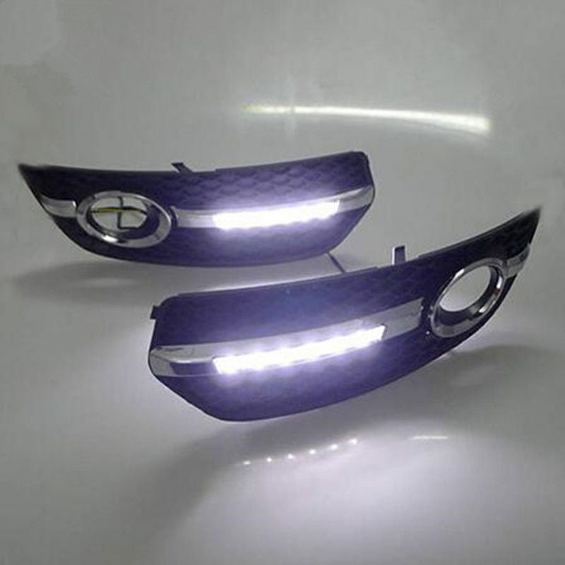 2PCS for Audi Q5 2010-2012 Fog light Daytime Running Light DRL LED Day Light