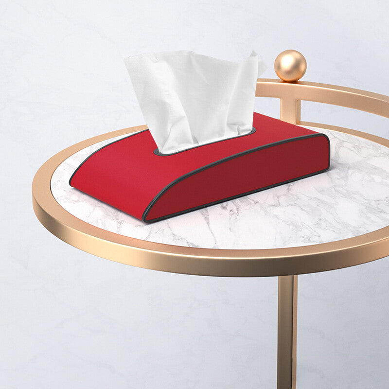 Car tissue box center armrest cushion cover, household paper storage box, decorative red - n