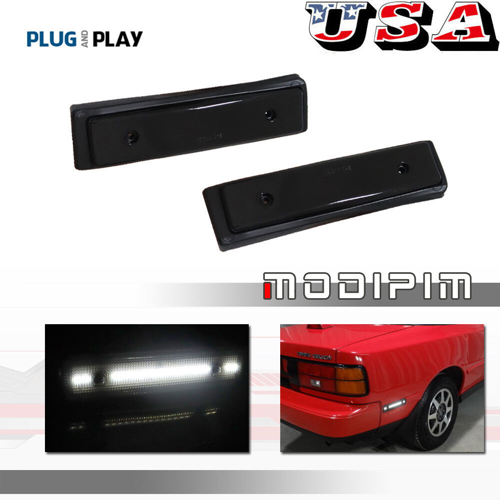 Suitable for 86-89 Celica GT/GTS smoke lens with all white LED rear marker light- v
