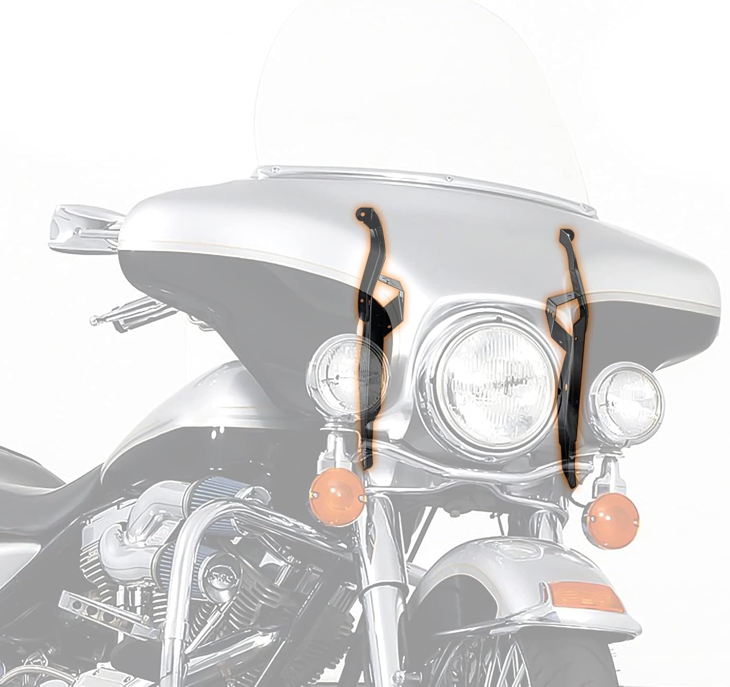 The inner batwing rectifier support bracket is suitable for Harley Electra Glide FLHT 1996 - 2013 - n