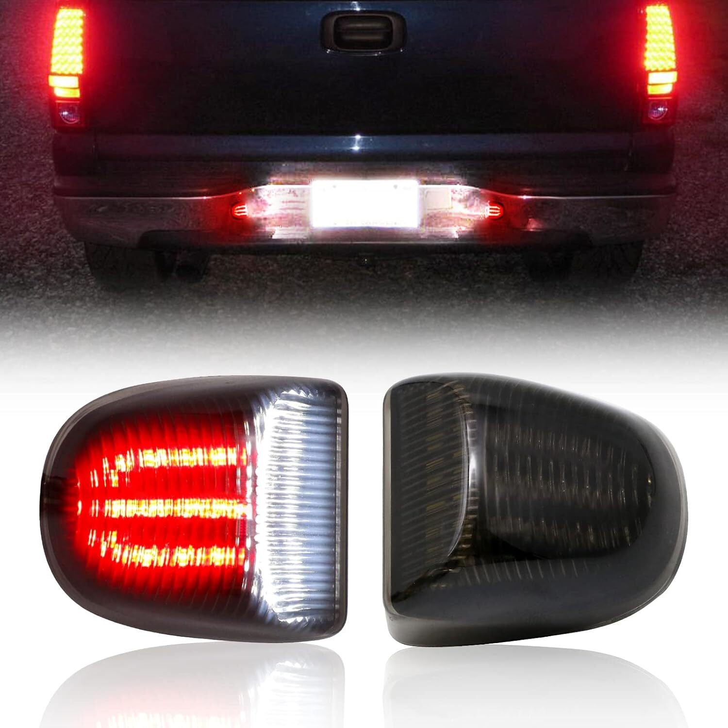LED license plate light suitable for Solod for GMC for Sierra 1500 2500 3500 for Cadillac - v