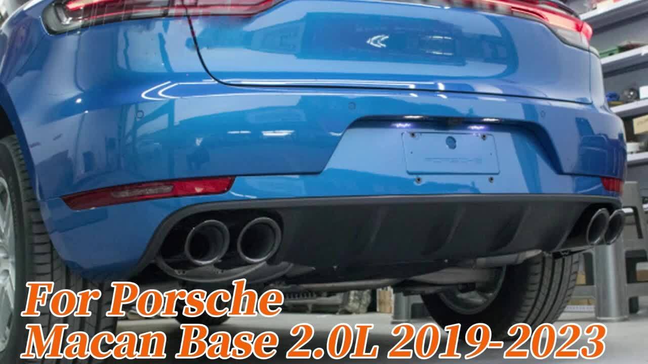 GTS Style Exhaust Muffler Tips Chrome for 2019-2024 for Porsche Macan 2.0L Base Q