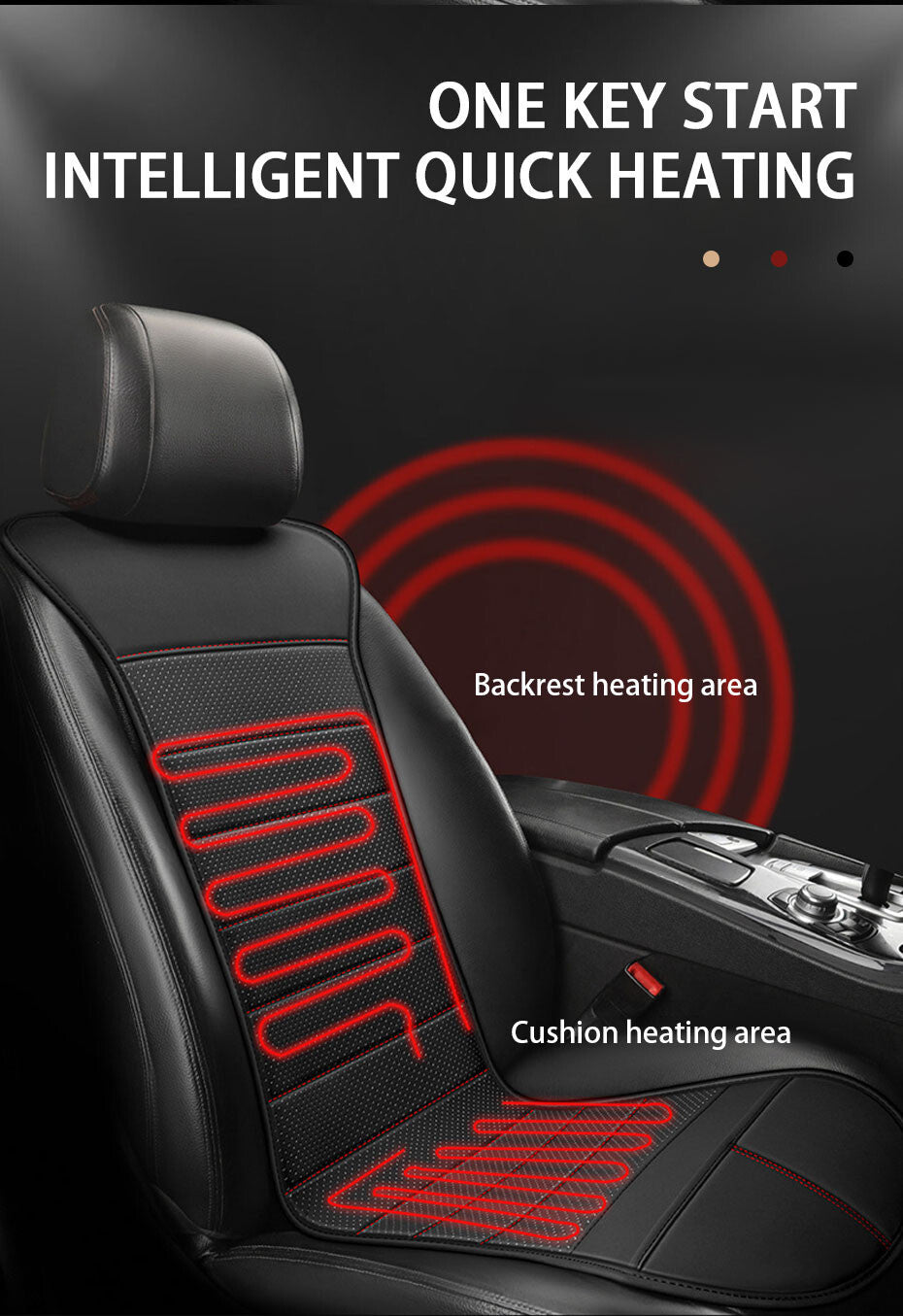 Accessory Car Heated for Seat Cover Cushion Warmer Pad 12V-24V For Winter Warming