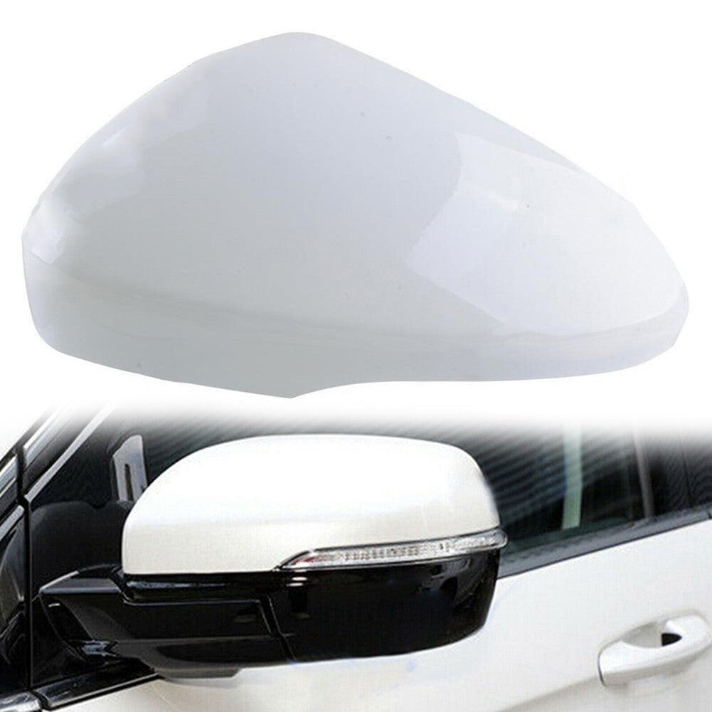 White Left Driver Side Rearview Mirror Cover Cap for Ford Edge 2015-2021