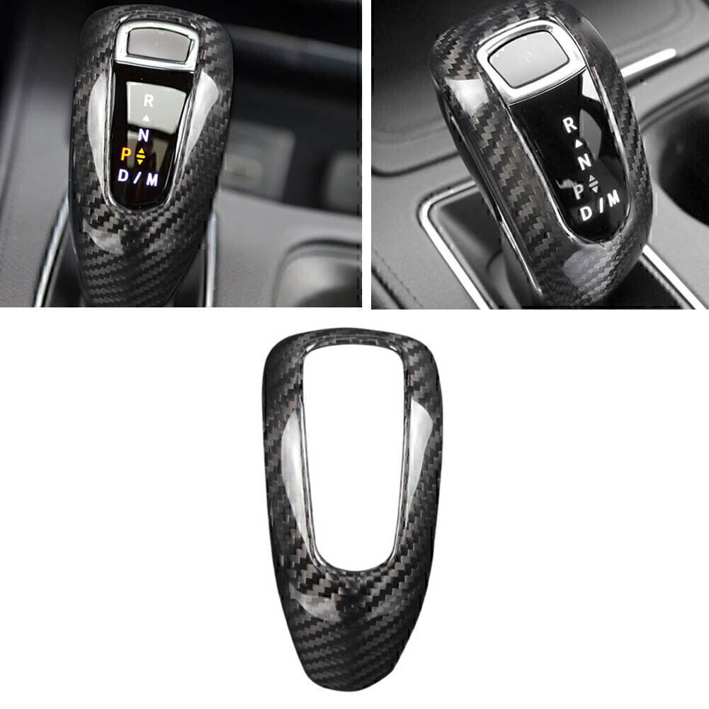 Carbon Fiber Car Gear Shift Knob Cover Trim Fit for Cadillac XT4 2018-2020 2019