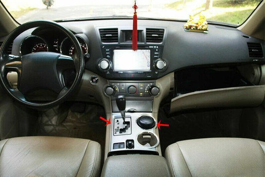 for Toyota Highlander 08-13 Carbon Fiber Central Console Gear Shift Panel Trim