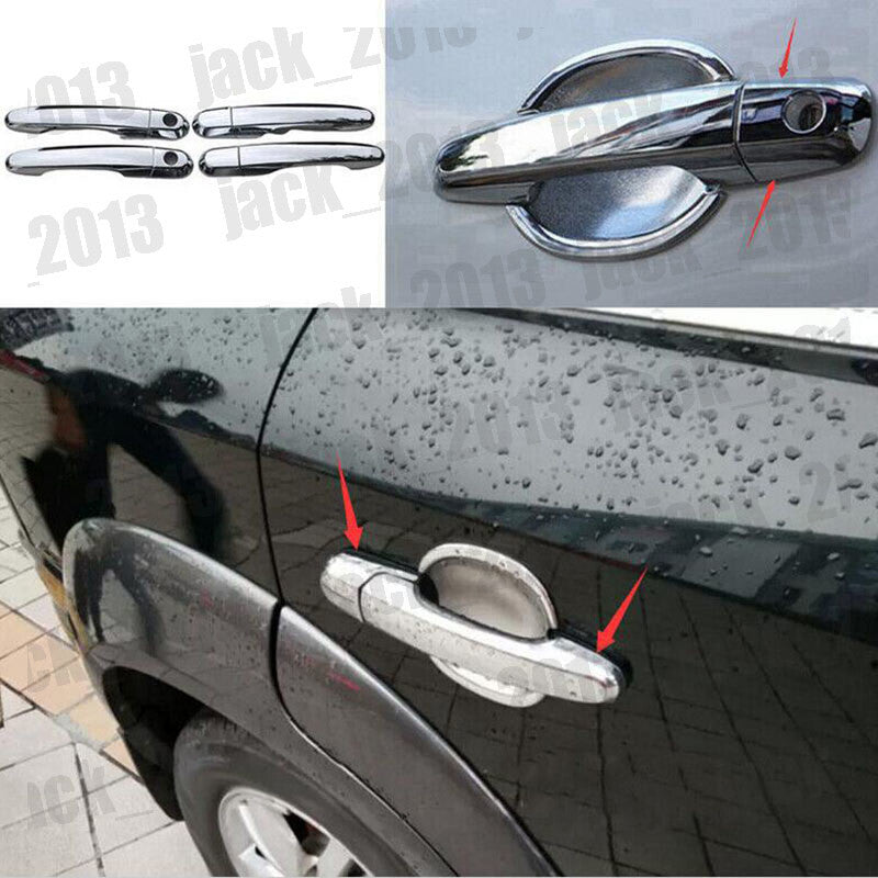 for Hyundai for Tucson 2006-2014 Chrome ABS Car Side Door Handle Cover Trim 8x