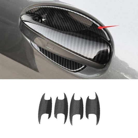 for Mercedes-Benz 2020-23 GLE GLS ABS Side Door Bowl Cup Cover Trim Carbon Fiber
