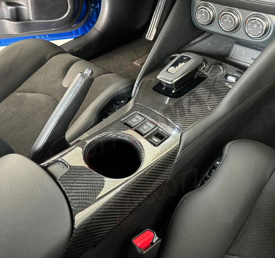 For 2023-2024 Z Rz34 400z AT Carbon Fiber Gear Shift Panel Cover Trim 2PC n