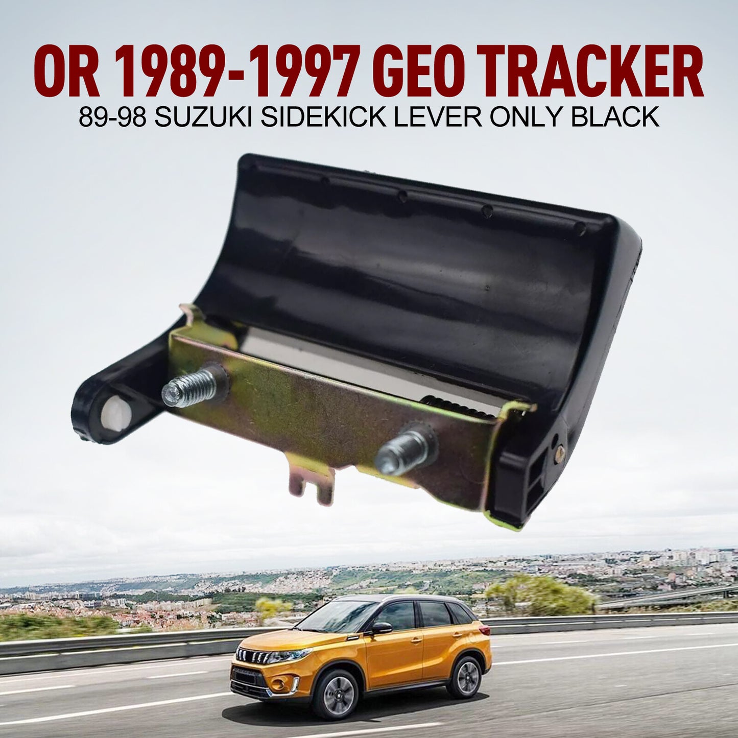 Tailgate Handle For 1989-1997 Geo Tracker 89-98 for Suzuki Sidekick Lever only Black