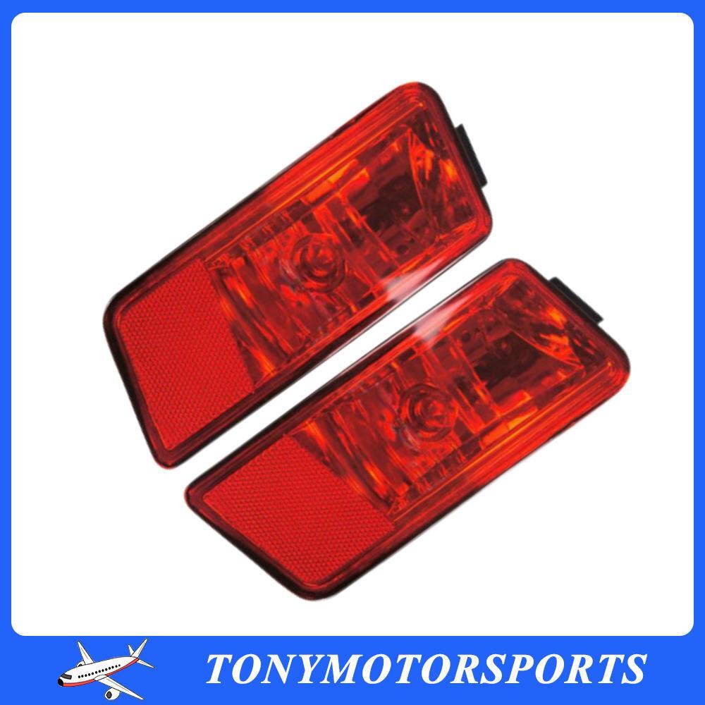 for Dodge Journey 2009-11 Pair Rear Bumper Reflector Brake Light Right+Left Side