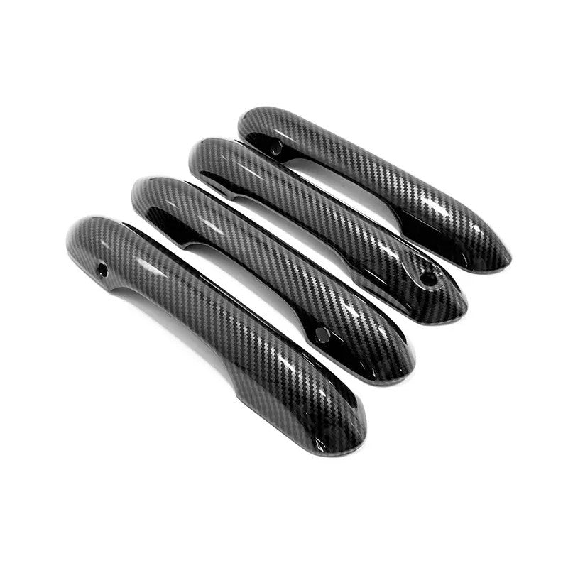 Carbon Fiber Car Door Handles Cover Trim For Explorer 2020-2025 v
