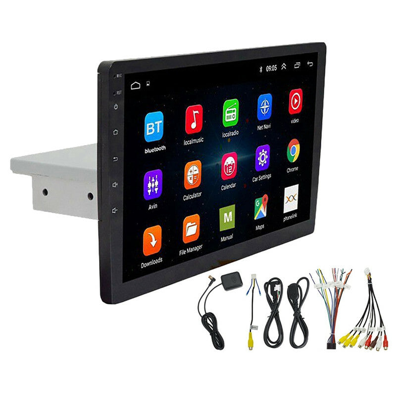 1DIN 9¡å Adjustable Car Stereo Radio Android Contact Screen 1080P GPS Navigation