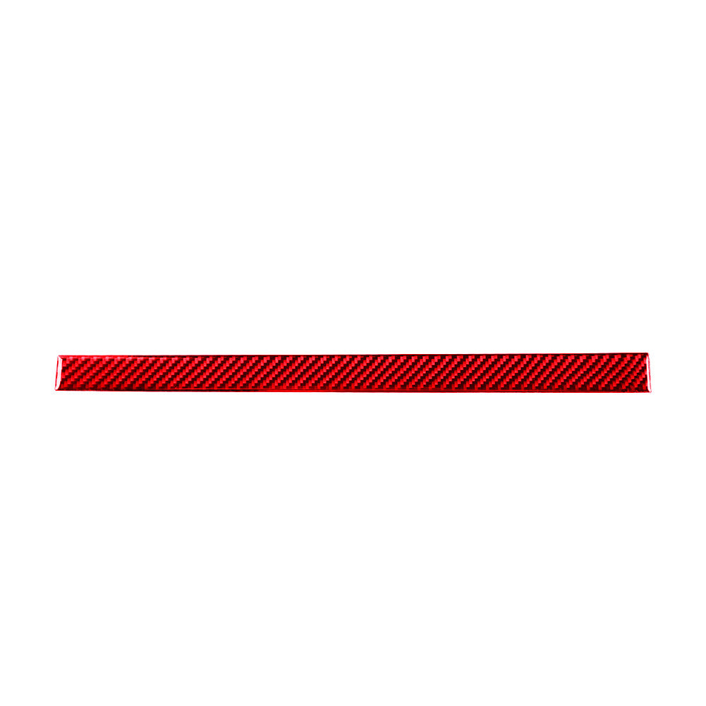 3X Red Carbon Fiber Interior Dashboard Surround Cover Trim for Audi Q7 2007-2015 v