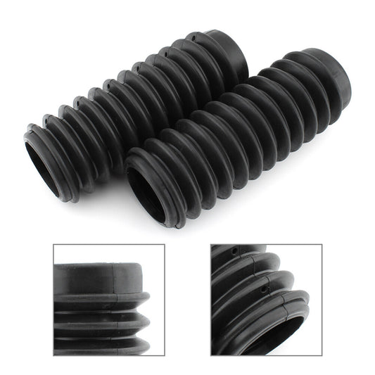 1 Pair Black Rubber Fork Gaiters Boots Rubber Covers Fit for Honda CB CL 450-750 Q