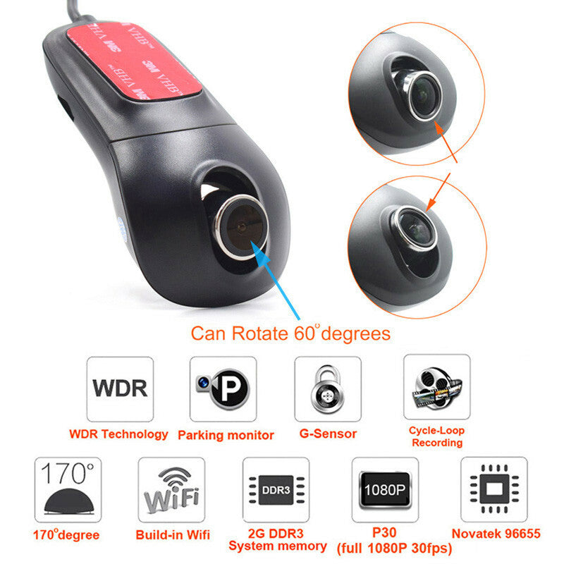for Mini Wifi 1080P Car DVR Registrator Digital Video Recorder Camcorder Dash Camera